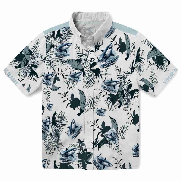 Shark Botanical Theme Hawaiian Shirt Best selling