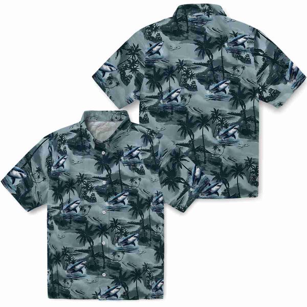 Shark Coastal Palms Hawaiian Shirt Latest Model