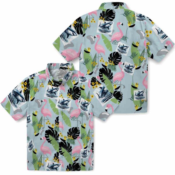 Shark Flamingo Leaves Hawaiian Shirt Latest Model