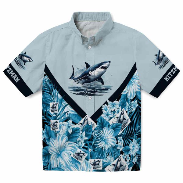 Shark Floral Chevron Hawaiian Shirt Best selling