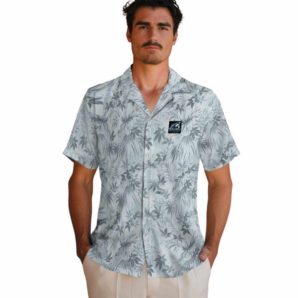 Shark Leafy Pattern Hawaiian Shirt High quality