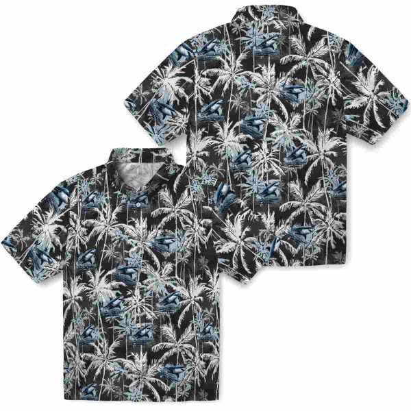 Shark Palm Pattern Hawaiian Shirt Latest Model