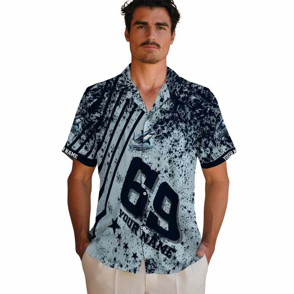 Shark Star Stripes Hawaiian Shirt High quality