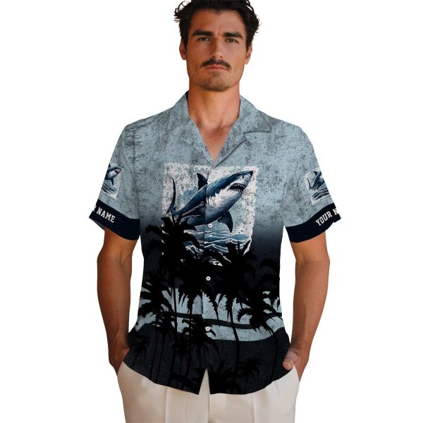 Shark Sunset Pattern Hawaiian Shirt High quality