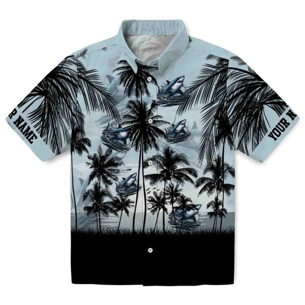 Shark Sunset Scene Hawaiian Shirt Best selling