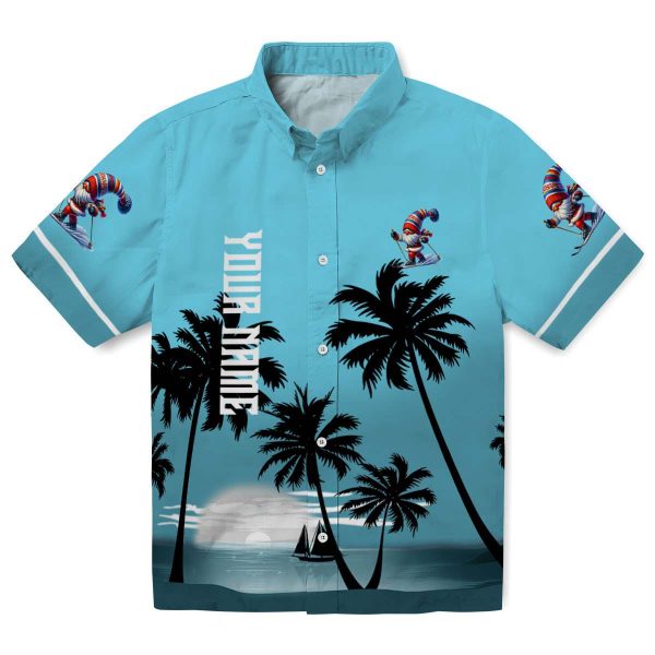 Skiing Beach Sunset Hawaiian Shirt Best selling