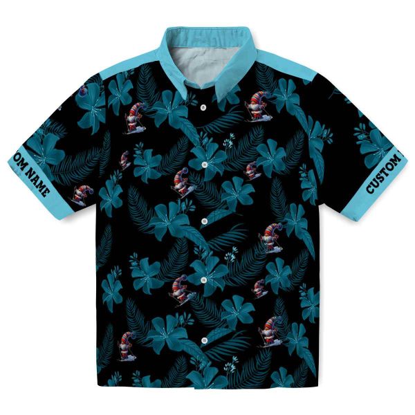 Skiing Botanical Print Hawaiian Shirt Best selling