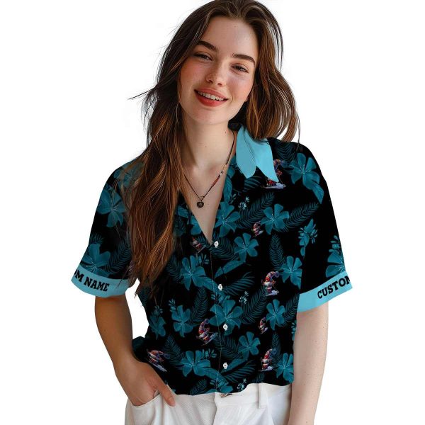 Skiing Botanical Print Hawaiian Shirt Trendy