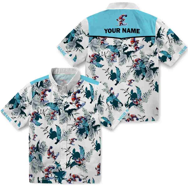 Skiing Botanical Theme Hawaiian Shirt Latest Model