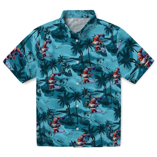 Skiing Coastal Palms Hawaiian Shirt Best selling