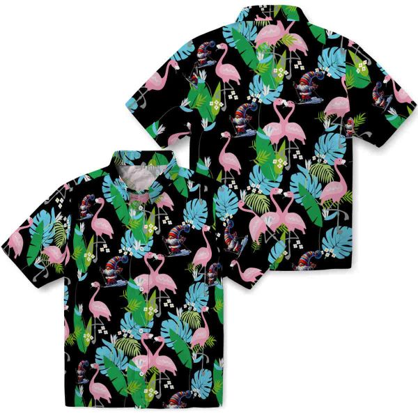 Skiing Flamingo Foliage Hawaiian Shirt Latest Model