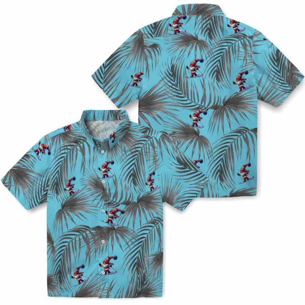 Skiing Leafy Palms Hawaiian Shirt Latest Model