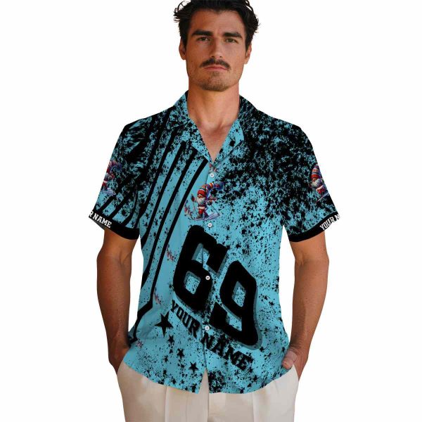 Skiing Star Stripes Hawaiian Shirt High quality