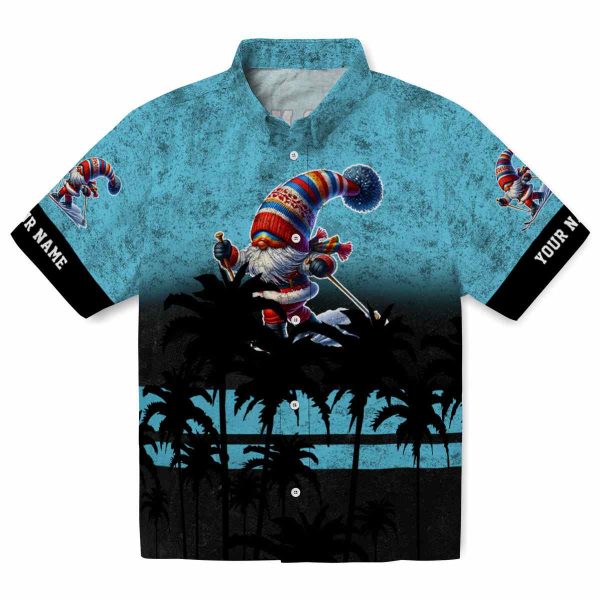 Skiing Sunset Pattern Hawaiian Shirt Best selling