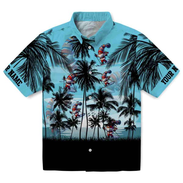 Skiing Sunset Scene Hawaiian Shirt Best selling