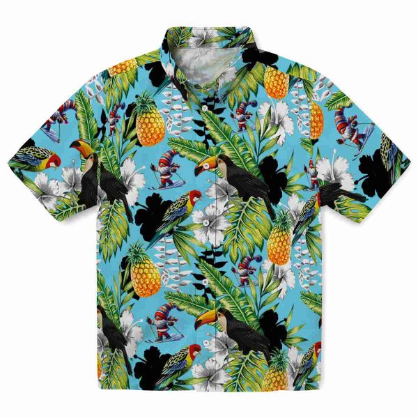 Skiing Tropical Toucan Hawaiian Shirt Best selling