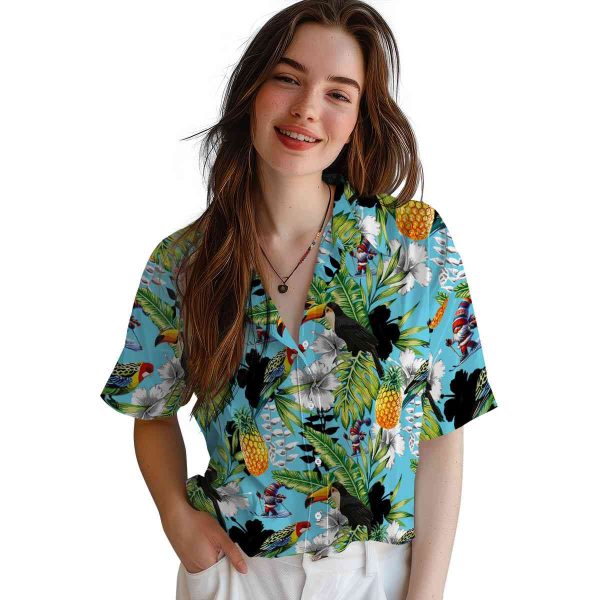 Skiing Tropical Toucan Hawaiian Shirt Trendy