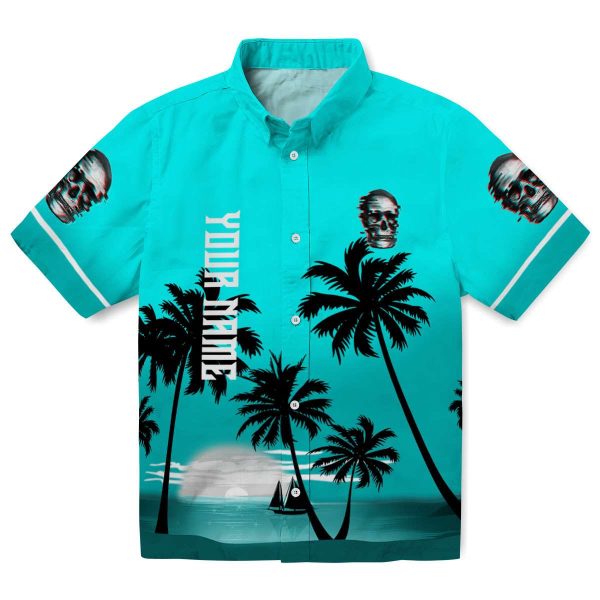 Skull Beach Sunset Hawaiian Shirt Best selling