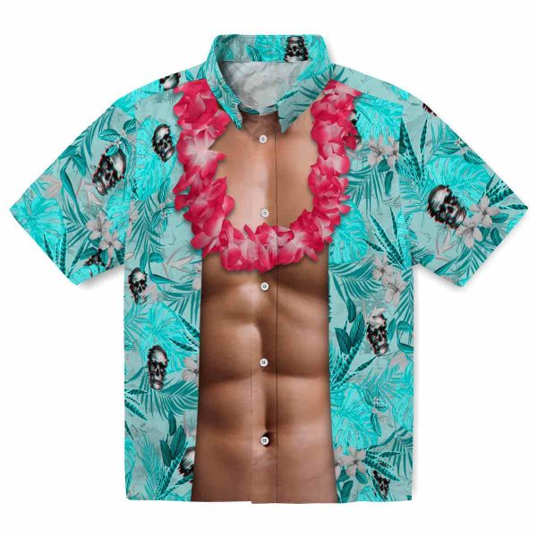 Skull Chest Illusion Hawaiian Shirt Best selling