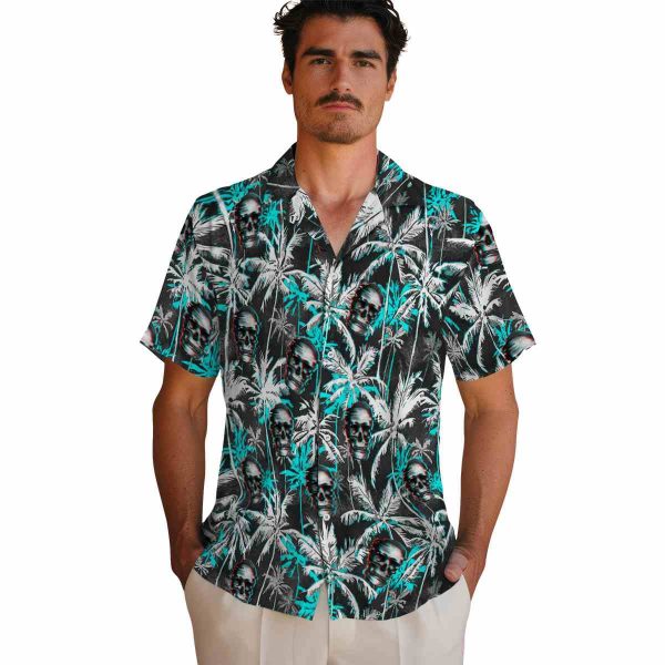 Skull Palm Pattern Hawaiian Shirt High quality