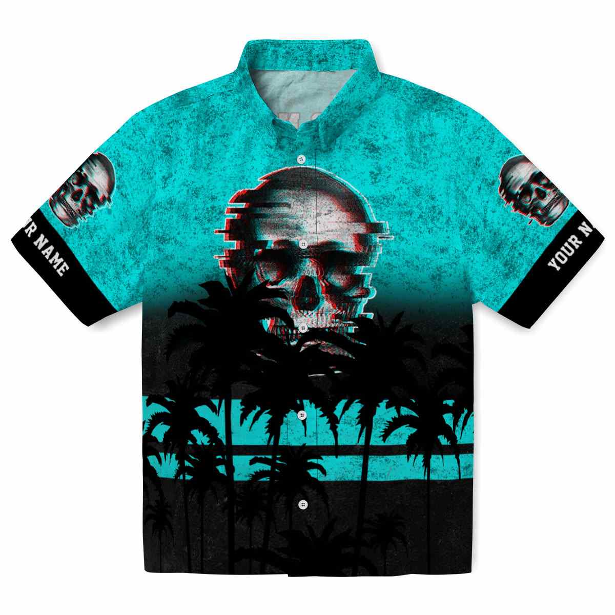 Skull Sunset Pattern Hawaiian Shirt Best selling