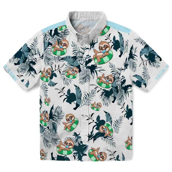 Sloth Botanical Theme Hawaiian Shirt Best selling