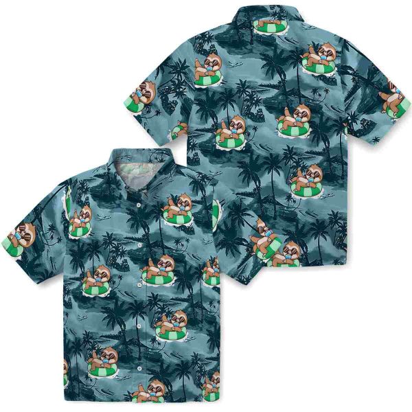 Sloth Coastal Palms Hawaiian Shirt Latest Model