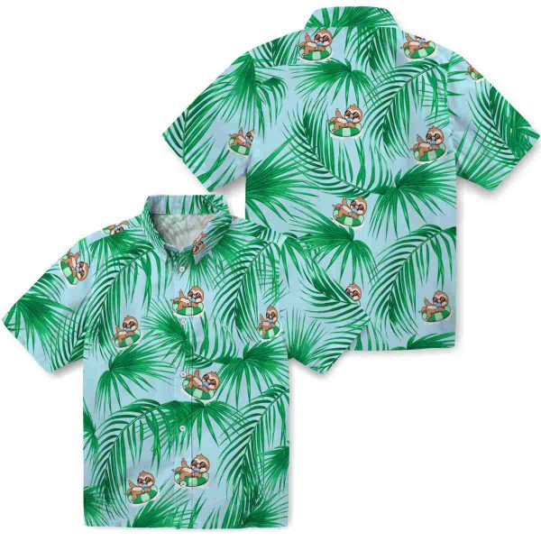 Sloth Leafy Palms Hawaiian Shirt Latest Model