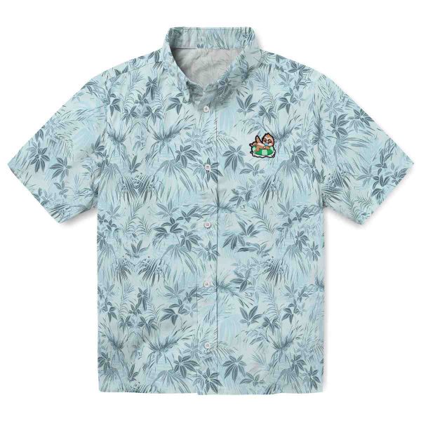 Sloth Leafy Pattern Hawaiian Shirt Best selling