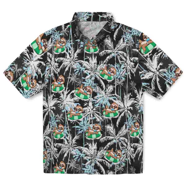 Sloth Palm Pattern Hawaiian Shirt Best selling