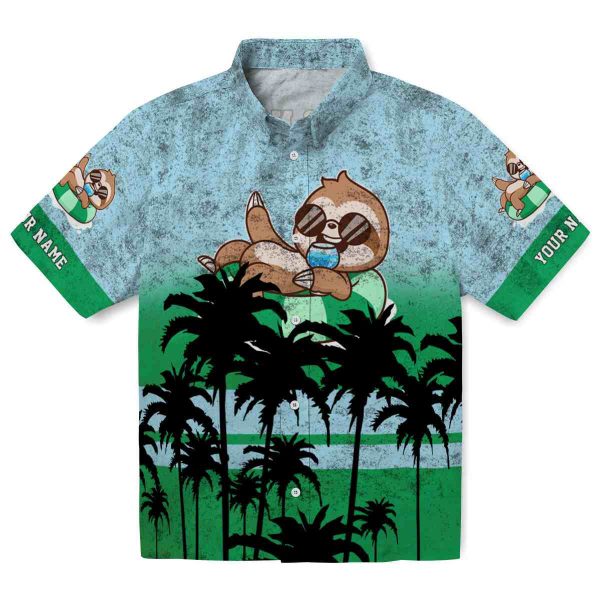 Sloth Sunset Pattern Hawaiian Shirt Best selling