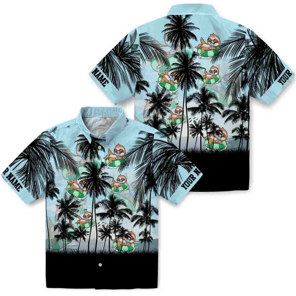 Sloth Sunset Scene Hawaiian Shirt Latest Model