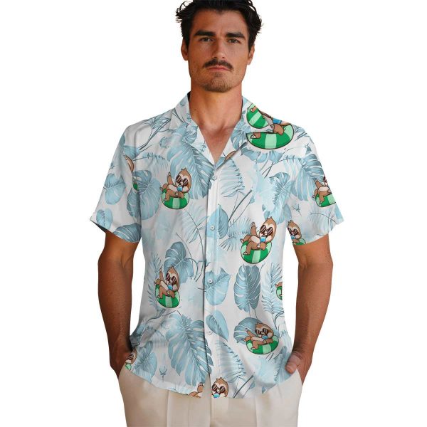 Sloth Tropical Plants Hawaiian Shirt High quality