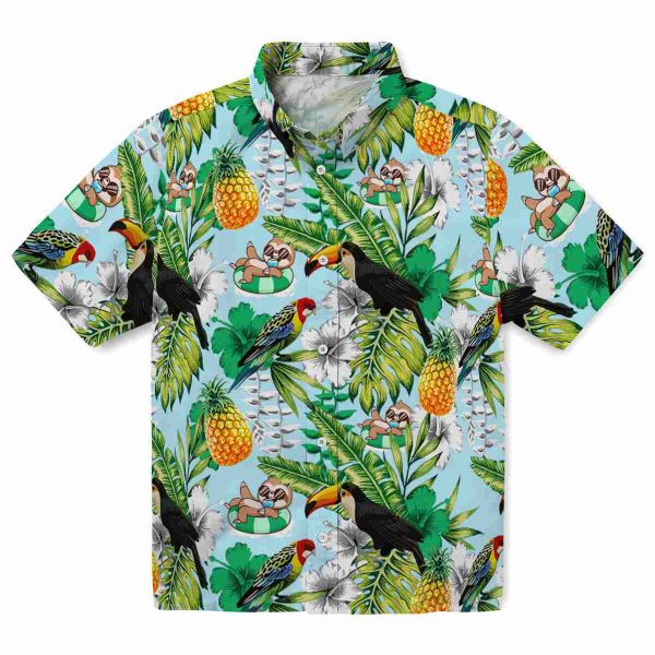 Sloth Tropical Toucan Hawaiian Shirt Best selling