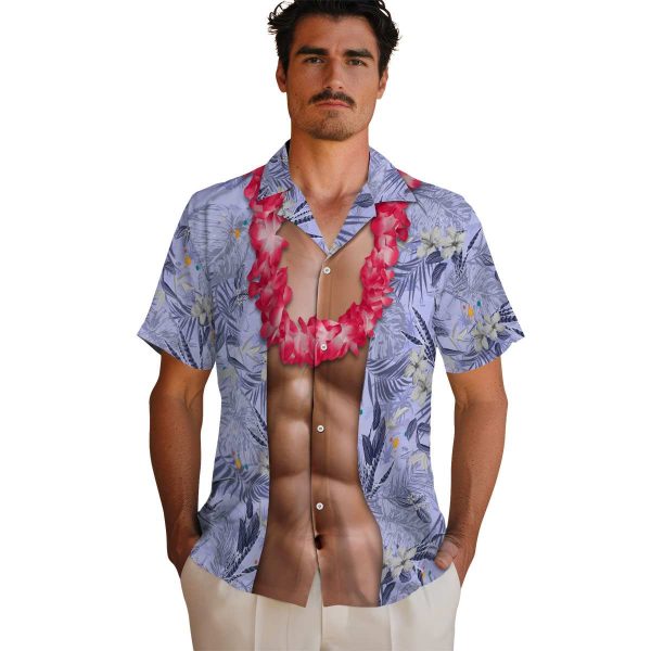 Space Chest Illusion Hawaiian Shirt High quality