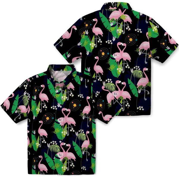 Space Flamingo Foliage Hawaiian Shirt Latest Model