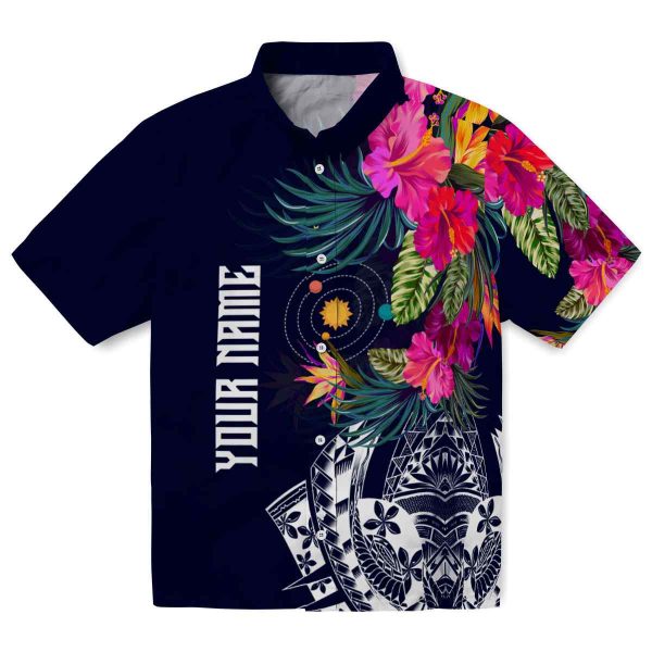 Space Floral Polynesian Hawaiian Shirt Best selling