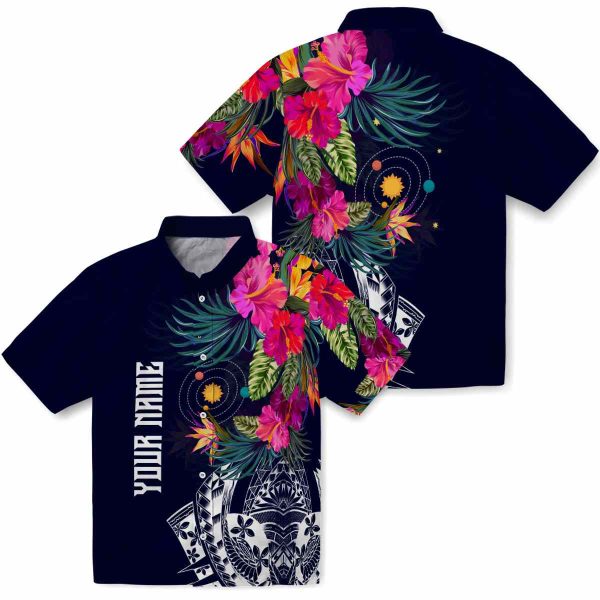 Space Floral Polynesian Hawaiian Shirt Latest Model