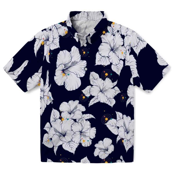 Space Hibiscus Blooms Hawaiian Shirt Best selling