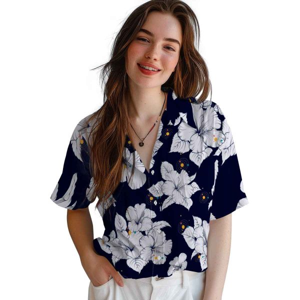 Space Hibiscus Blooms Hawaiian Shirt Trendy