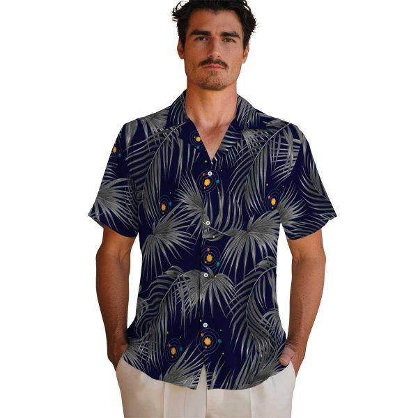 Space Leafy Palms Hawaiian Shirt High quality