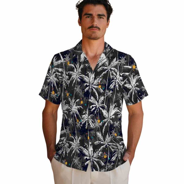 Space Palm Pattern Hawaiian Shirt High quality