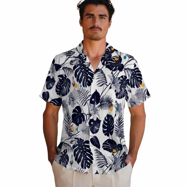 Space Tropical Plants Hawaiian Shirt High quality