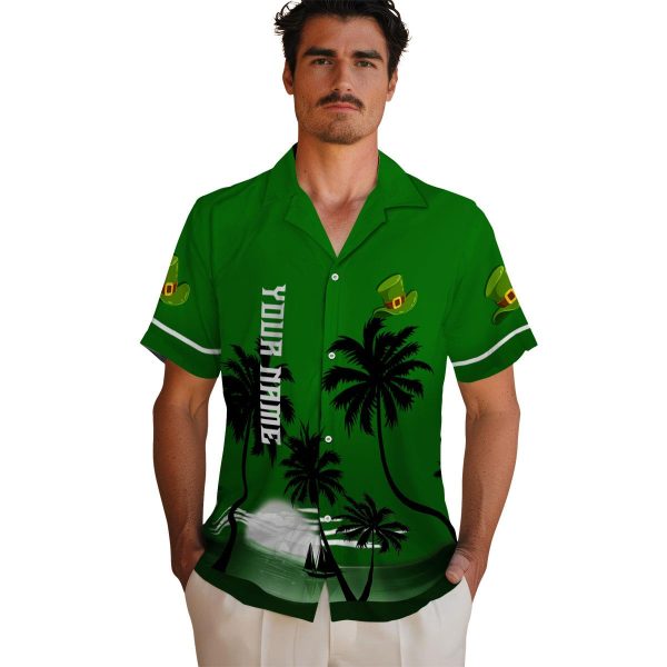 St Patricks Day Beach Sunset Hawaiian Shirt High quality