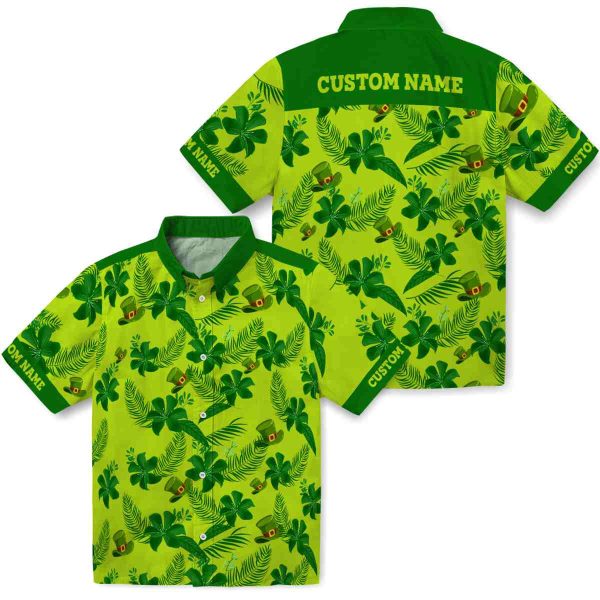 St Patricks Day Botanical Print Hawaiian Shirt Latest Model