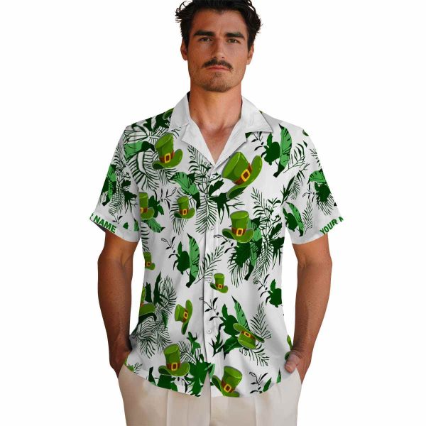 St Patricks Day Botanical Theme Hawaiian Shirt High quality