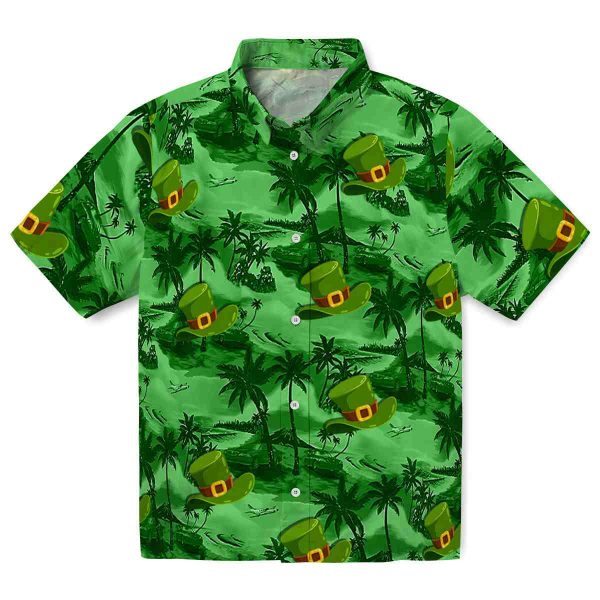 St Patricks Day Coastal Palms Hawaiian Shirt Best selling