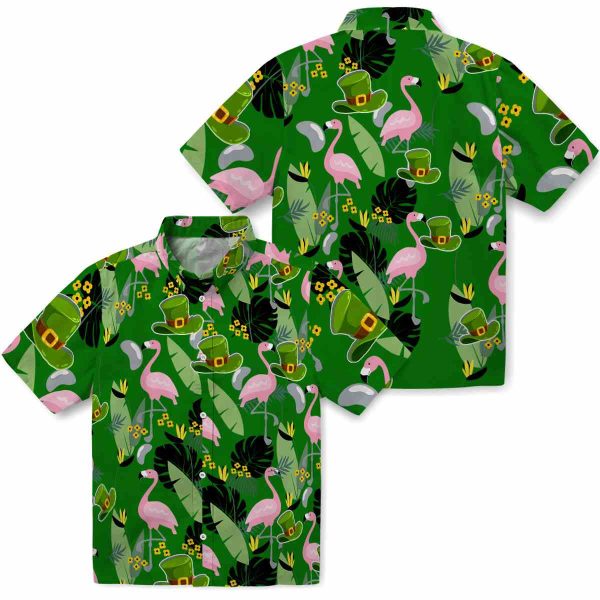 St Patricks Day Flamingo Leaves Hawaiian Shirt Latest Model