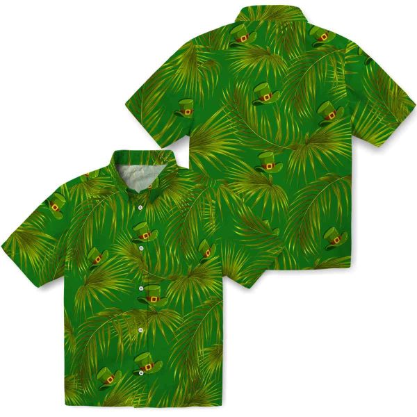 St Patricks Day Leafy Palms Hawaiian Shirt Latest Model