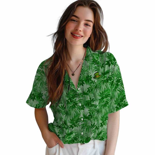 St Patricks Day Leafy Pattern Hawaiian Shirt Trendy